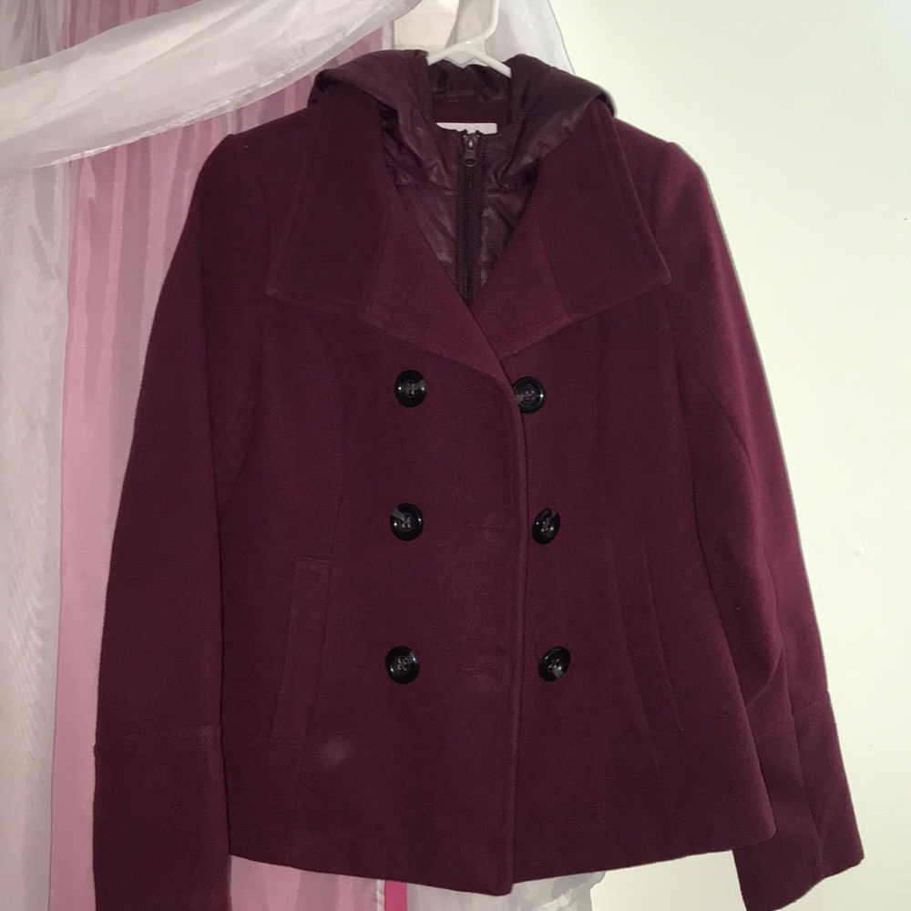 Burgundy jacket